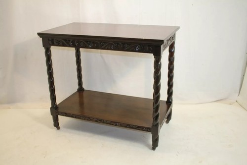 Antique walnut console - walnut,